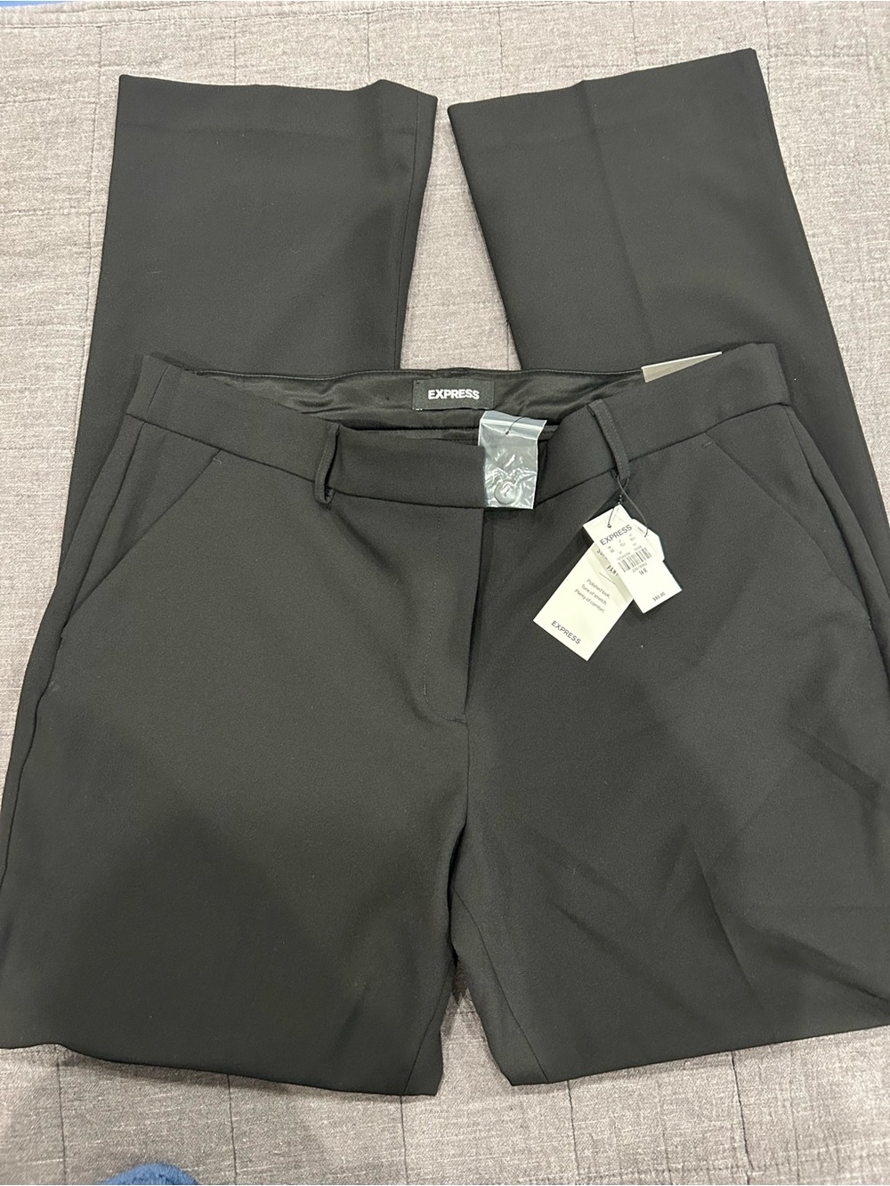 Express Women's Mid-rise Black Boot Cut Dress Pants
